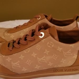 Louis Vuitton Beige Monogram Canvas Sneakers